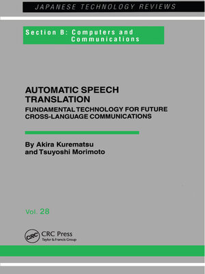 cover image of Automatic Speech Translation